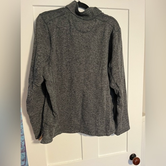 Men’s Woolrich Gray Fleece 1/4 Snap Large - Picture 4 of 4